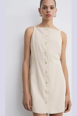 MANGO Vestido corto botones