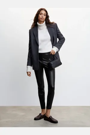 MANGO Leggings efecto piel aberturas CH