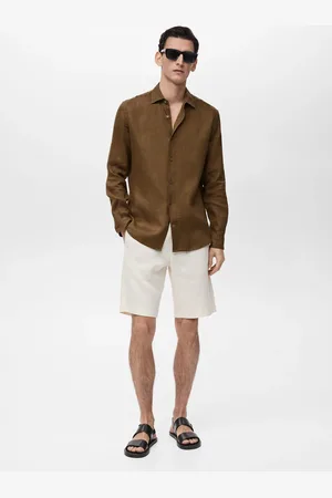 MANGO AN Camisa % lino