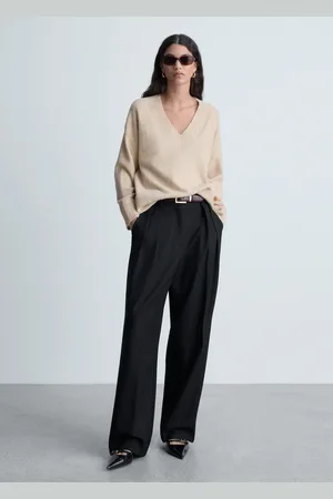 MANGO Jersey oversize cuello pico