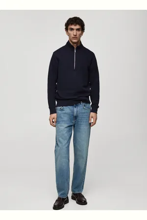 MANGO AN Sudadera regular fit cuello cremallera