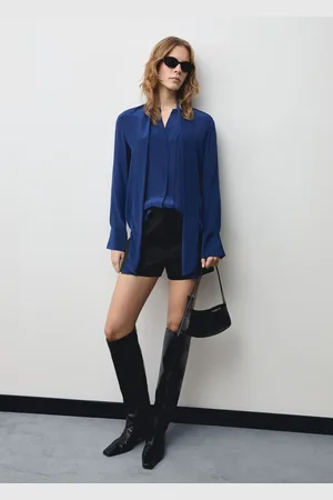 MANGO Camisa satinada lazada
