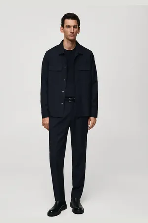 MANGO AN Pantalón slim fit pinzas