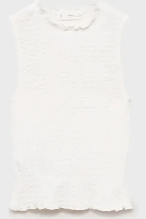 MANGO KIDS Top textura fruncido 8 años