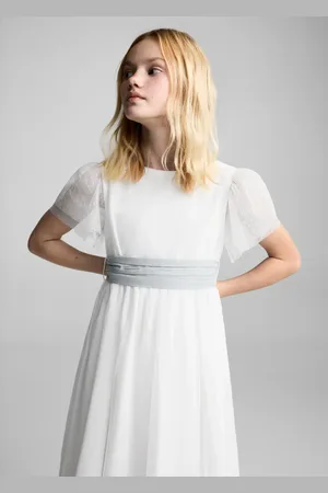MANGO KIDS Vestido plumeti lazo 2