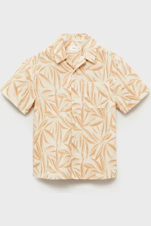 MANGO KIDS Camisa algodón manga corta