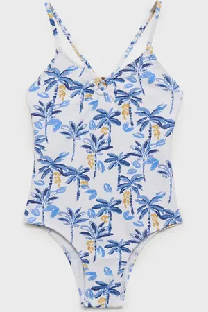 MANGO KIDS Bañador estampado tropical 8 años