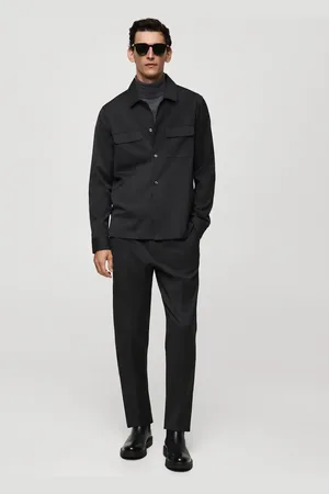 MANGO AN Pantalón slim fit pinzas