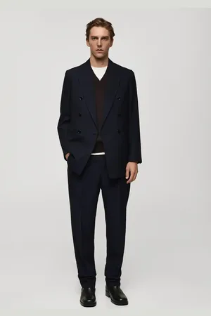 MANGO AN Americana traje slim fit cruzada 46