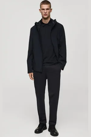 MANGO AN Pantalón traje antiarrugas tejido stretch 4