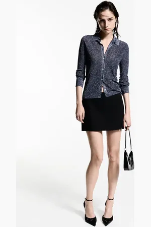 MANGO Camisa punto lúrex CH