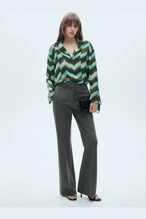 MANGO Camisa estampada fluida CH
