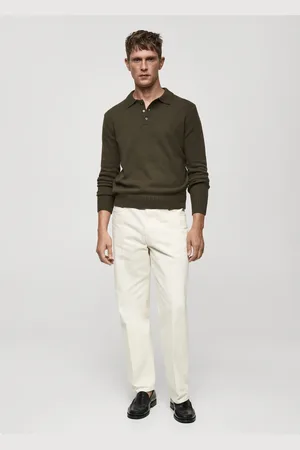 MANGO AN Jersey lana cuello polo