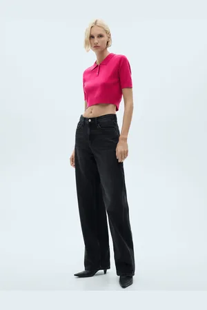 MANGO Polo punto crop