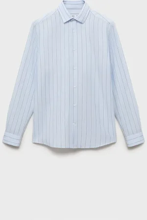 MANGO AN Camisa lino raya diplomática CH