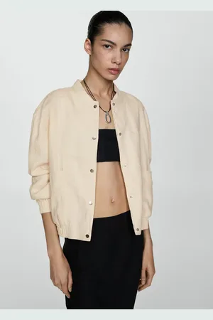 MANGO Chaqueta lino botones