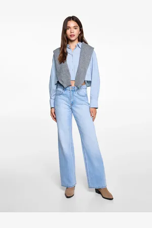MANGO TEEN Camisa rayas combinadas