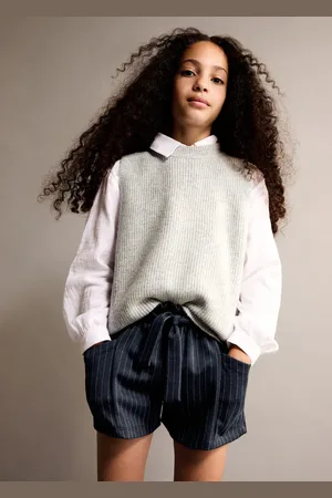MANGO KIDS Chaleco punto canalé 6 años