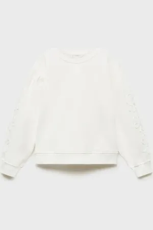 MANGO KIDS Sudadera algodón detalle bordado 8 años