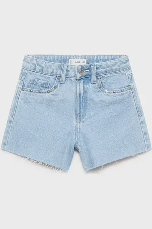 MANGO KIDS Short vaquero tachuelas
