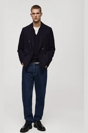 MANGO AN Americana cruzada twill slim fit 44