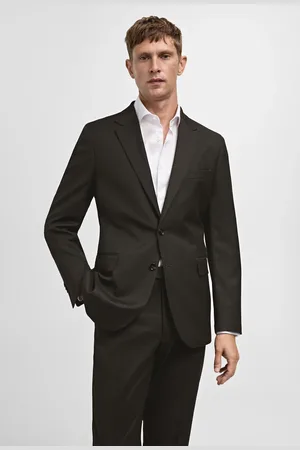 MANGO AN Americana traje slim fit tejido comfort stretch 4