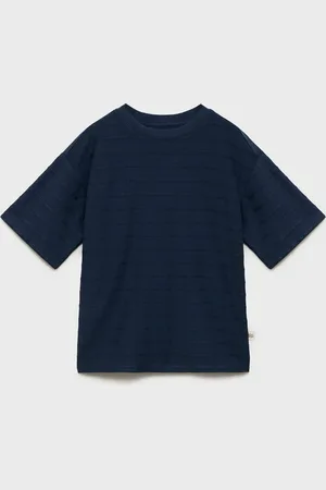 MANGO KIDS Camiseta algodón rayas relieve 6 años
