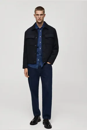 MANGO AN Chaqueta lana bolsillos E