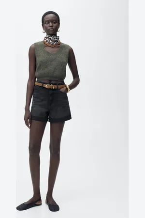 MANGO Shorts vaqueros momfit