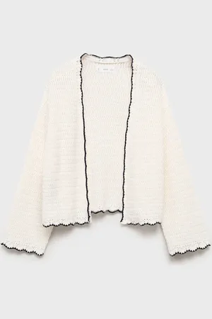 MANGO KIDS Cardigan punto terminaciones contraste años