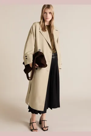 MANGO Trench largo oversize doble botonadura 2E