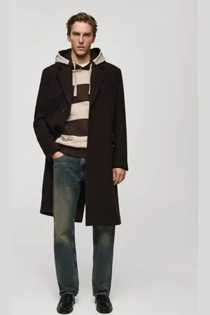 MANGO AN Sudadera rayas capucha