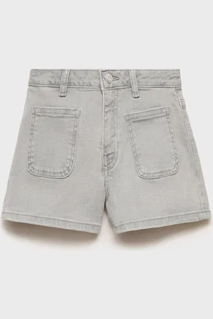 MANGO KIDS Shorts vaqueros rectos 6