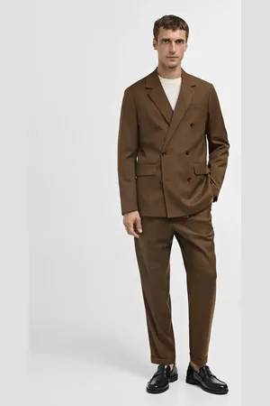 MANGO AN Americana traje slim fit botones cruzados 6