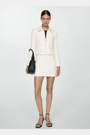 MANGO Chaqueta textura algodón