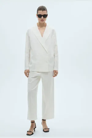 MANGO Blazer traje efecto arrugado