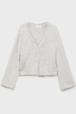 MANGO KIDS Cárdigan efecto pelo botones 4 años