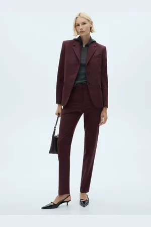 MANGO Blazer traje raya diplomática