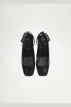 MANGO Zapato tacón efecto charol 2