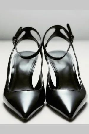 MANGO Zapato tacón efecto charol