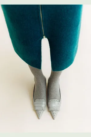 MANGO Zapato tacón flecos 4