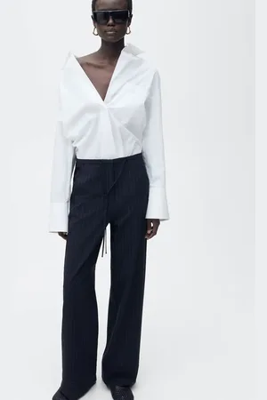 MANGO Pantalón recto raya diplomática E