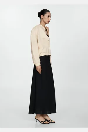 MANGO Chaqueta lino botones