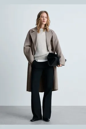 MANGO Abrigo largo handmade oversize E
