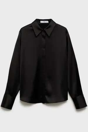 MANGO Camisa satinada regular CH