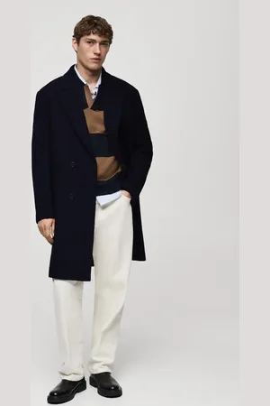 MANGO AN Abrigo largo lana relaxed fit