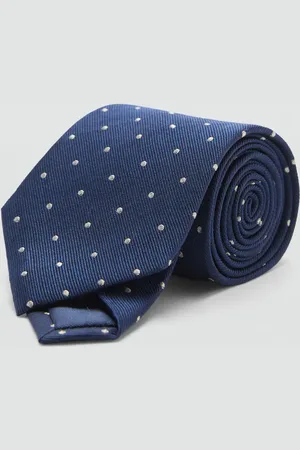 MANGO AN Corbata % seda de mora lunares Unitalla