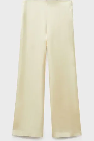 MANGO Pantalón recto satinado CH