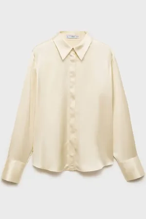 MANGO Camisa satinada regular E