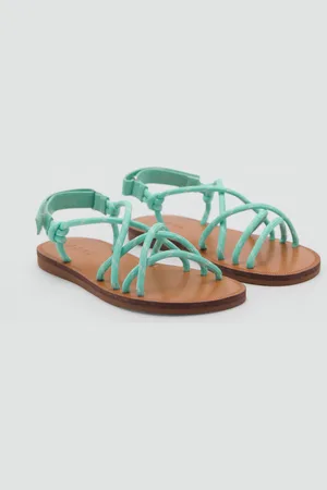 MANGO KIDS Sandalia cordones 2½